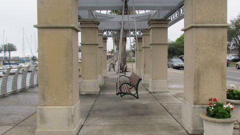 River Walk swings over looking Lake Monroe