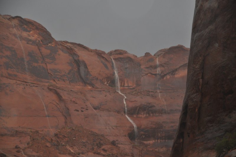 Rivulets of water everywhere
