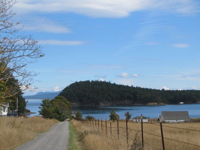 Road that leads from publc dock to lighthouse, Stuart Island.