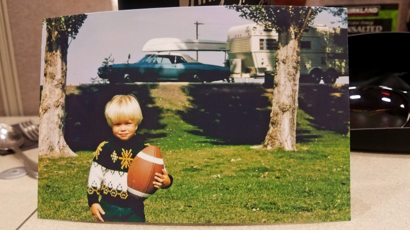 Rob Jr 1975. I was 4, the car my parents bought brand new in 1968. The original SUV. A Chevy Impala Convertible with factory disc brakes, AC, power top, Turbo 400, and 12 bolt posi. They gave me the car in 1989.