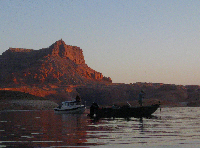 Robbi Fishing with Rana Verde in Background at Oak Canyon 9-19-09.Sized