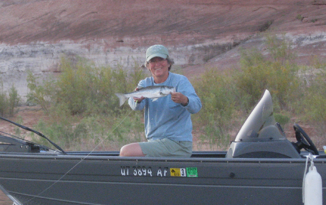 Robbi Showing Her Catch at Oak Canyon 9-19-09.Sized