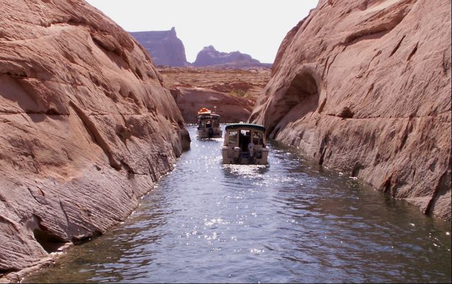 Rocky Top and Cavu in a Slot at Face Canyon 9-17-08