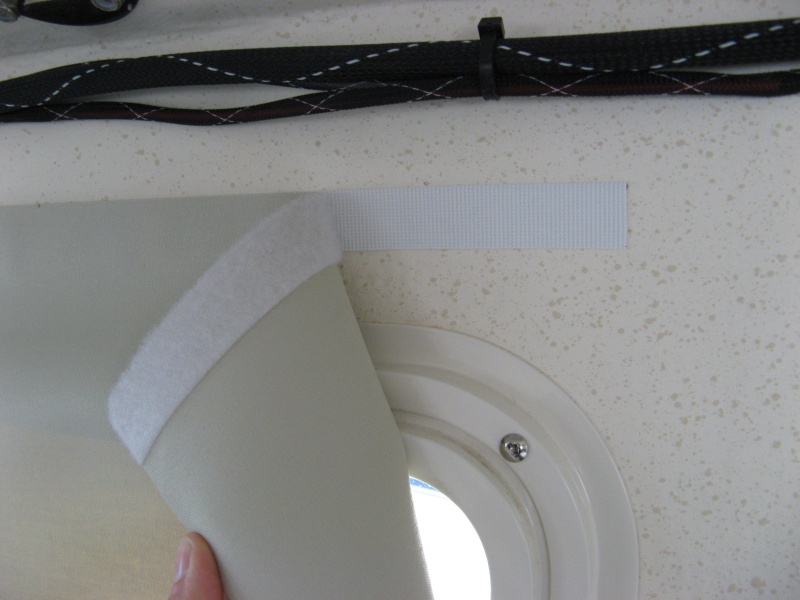Roll ups have a continuous 1 inch strip along the top to attach to wall about 2-3 inches above window frame depending on obstructions