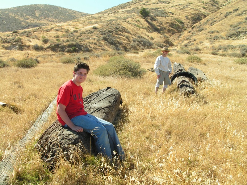Ron is standing near some leftover WWII era remnants.