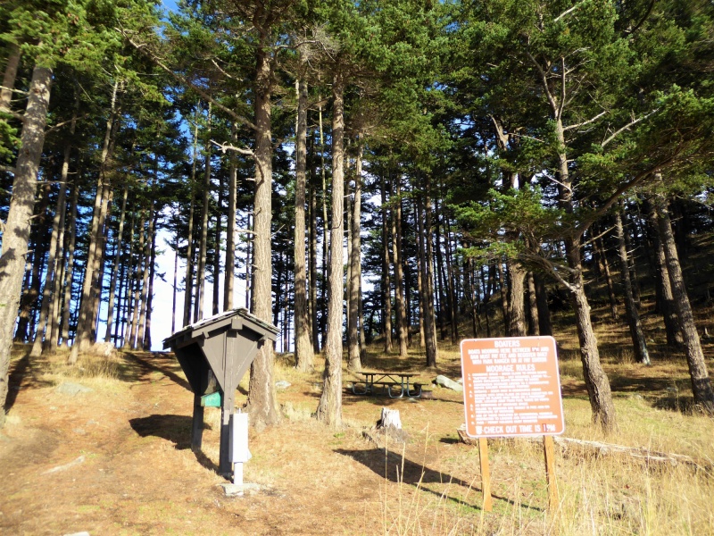 Rules and pay station for James.  There were no pay envelopes, oh-well I guess this one is a freebie, unless the park ranger stops by!