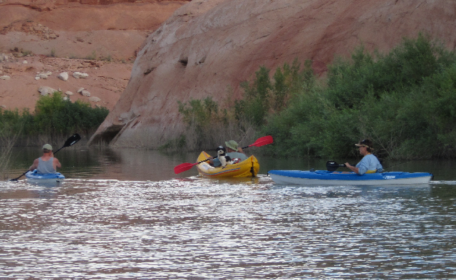 Russ, Pat and Toni Paddling at Hansen Creek Canyon 9-15-09 - Another Shot.Sized
