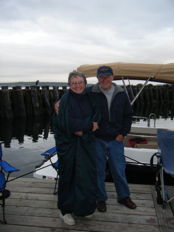 Ruth and Joe - brrrr - was like an October evening on the dock instead of the middle of June.