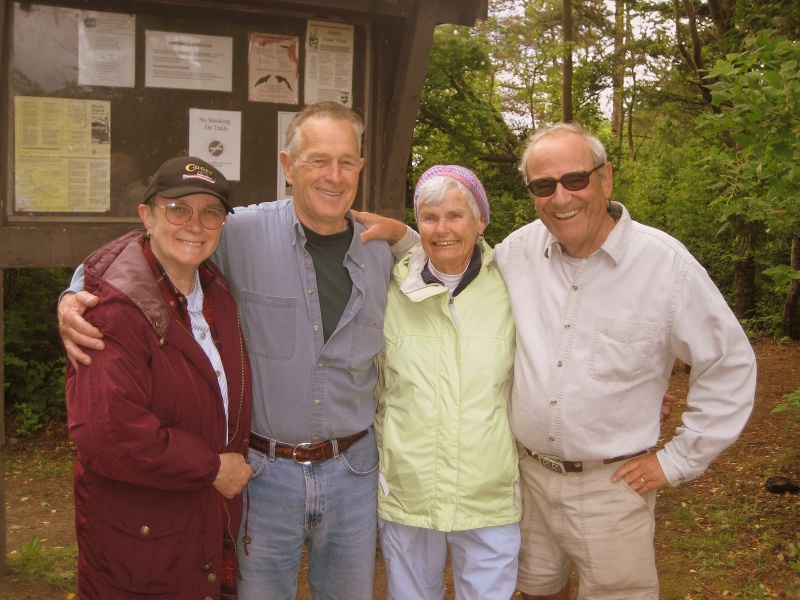 Ruth, Joe, El and Bill at Sucia 6-10-07