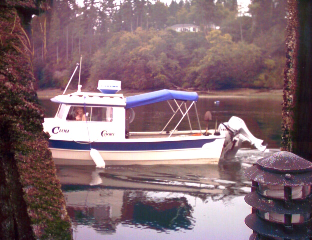 (Ruth & Joe) Finally out of Langley the C-Lou is on its way to Everett.