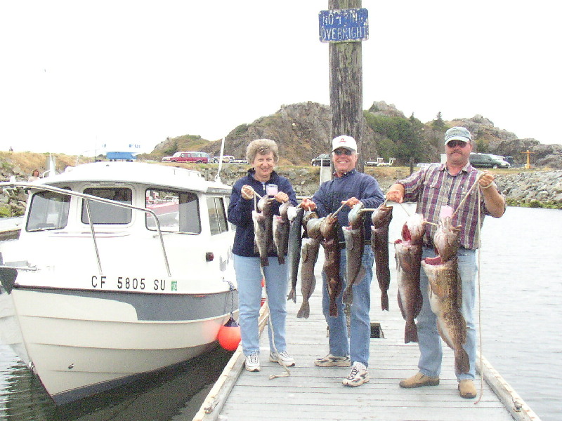 Salmon fishing trip that turned into a limit of lings.