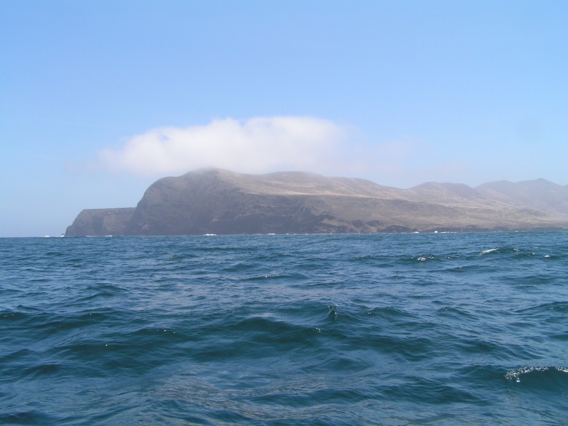 Santa Rosa Island, our first glimpse.
