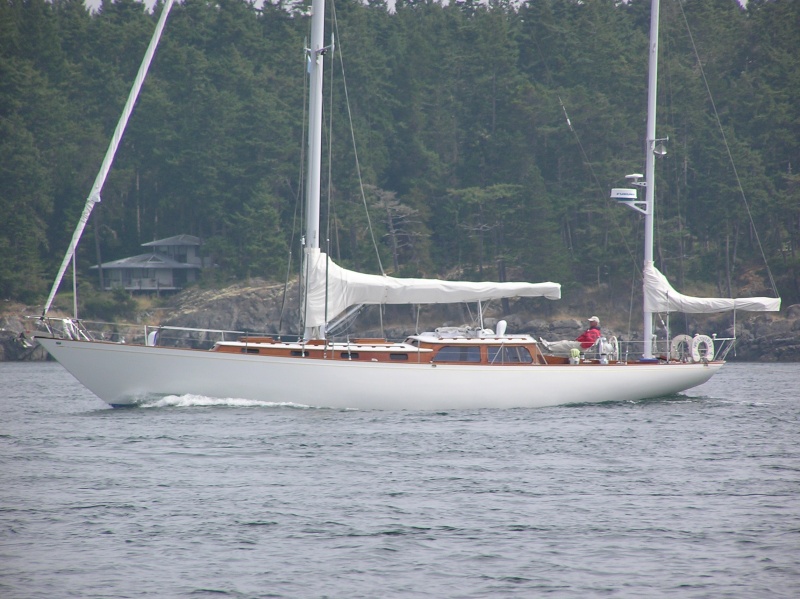 Saw this going through Cattle Pass.  THE SEXIEST sailboat I've ever seen.