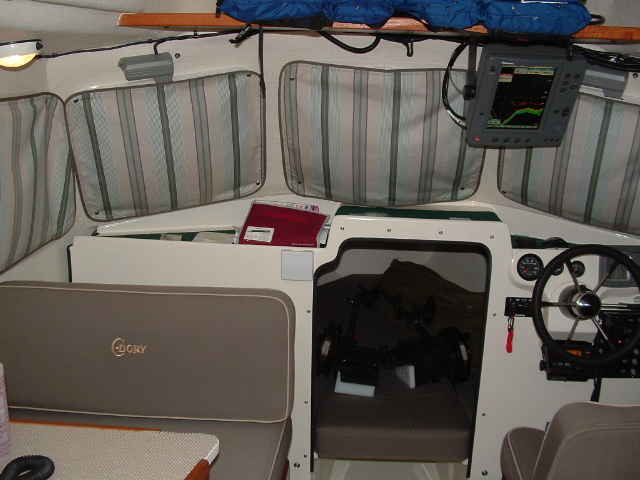 Scooter- interior forward view