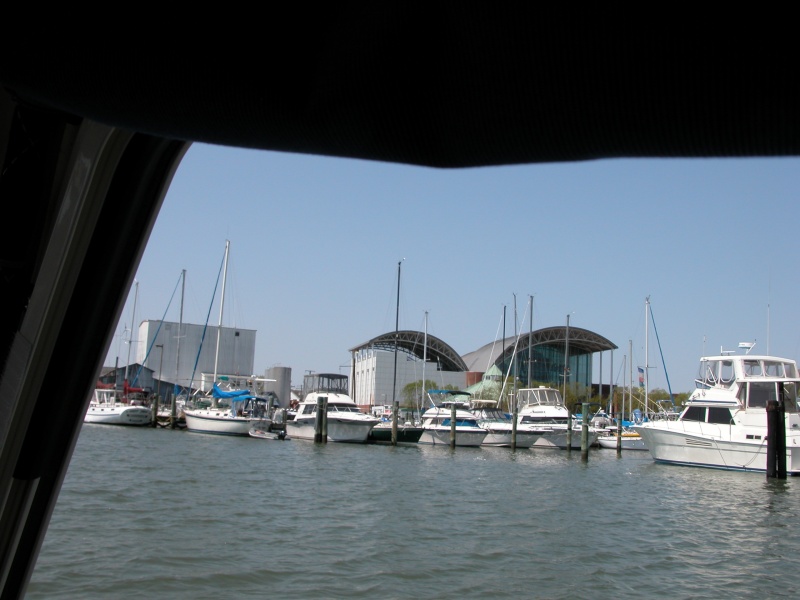 (Sea Angel) Hampton, VA.   Air & Space Museum, the building with the curved roof lines.
