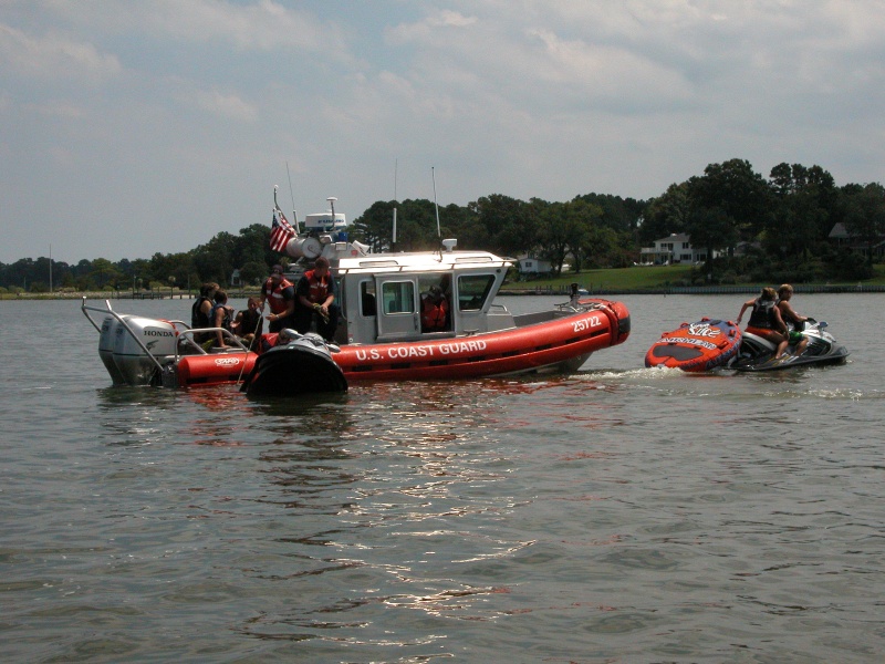 Sea Angel's call for assistance answered, first by USCG Station Little Creek.