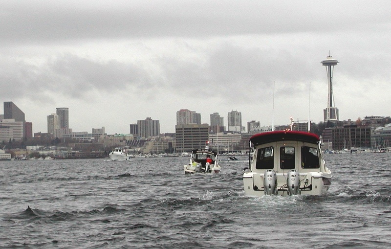 Sea Shift, Anna Leigh and Seattle Skyline (Unless You Are the Lead Dog, the View Never Changes!)