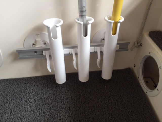 Sea Sucker rod holder and SCUBA tank holder