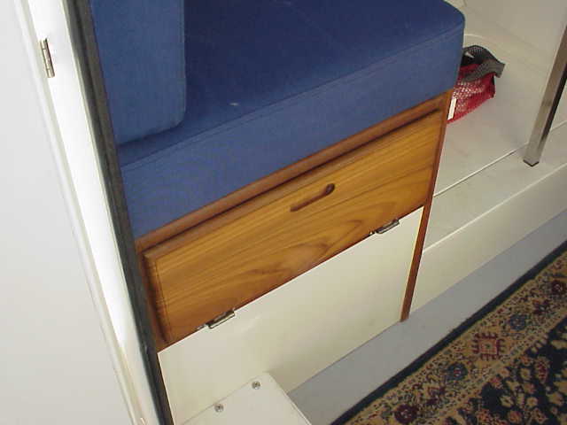 (SEA3PO) This is a flip-down opening drawer front