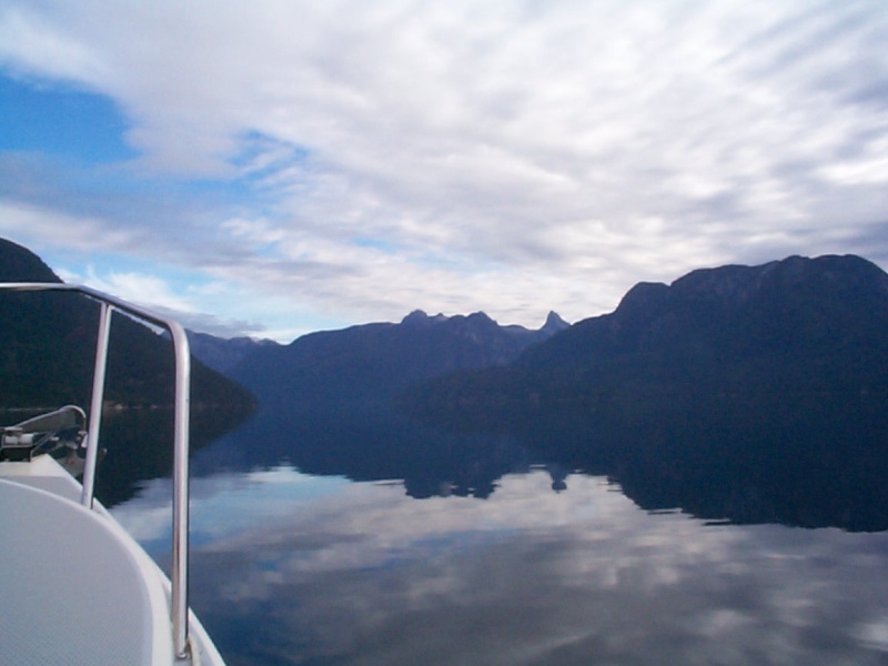 (seabran) Enerting Homfray Channel - The depth is over 2500 feet.