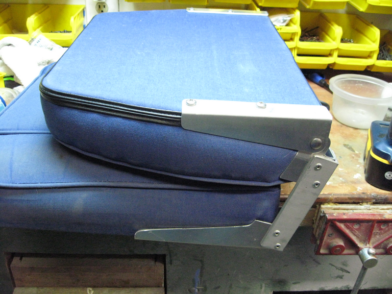 Seat lays flat now.