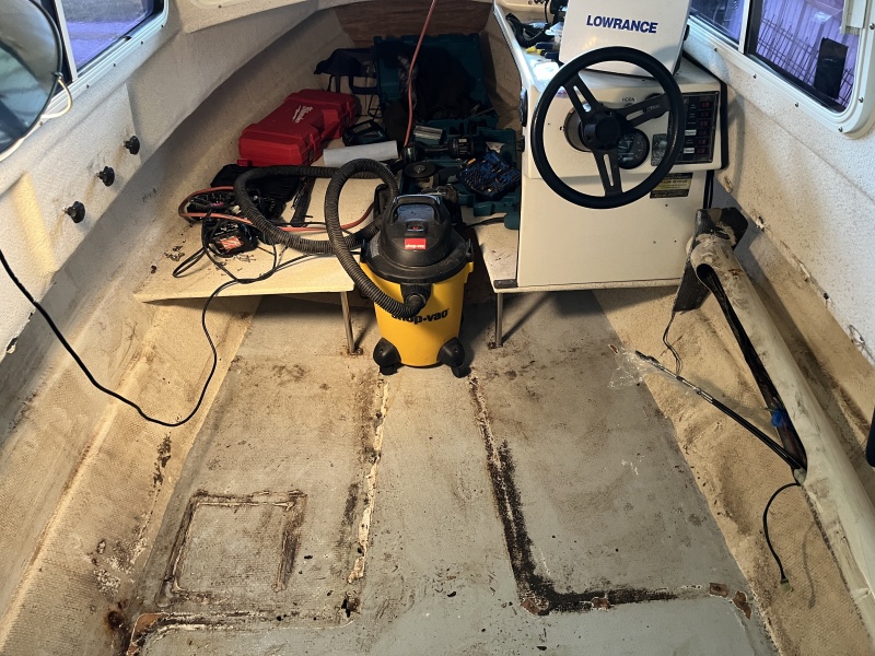 Seats removed