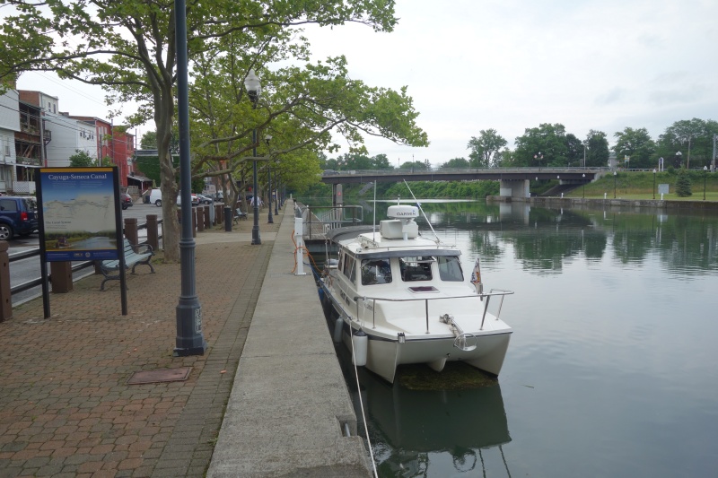 Seneca Falls town wall.