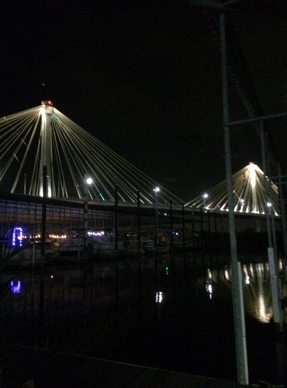 Sept 2018 view of the Clark Bridge from the Alton Marina Meet in the Middle C brats gathering