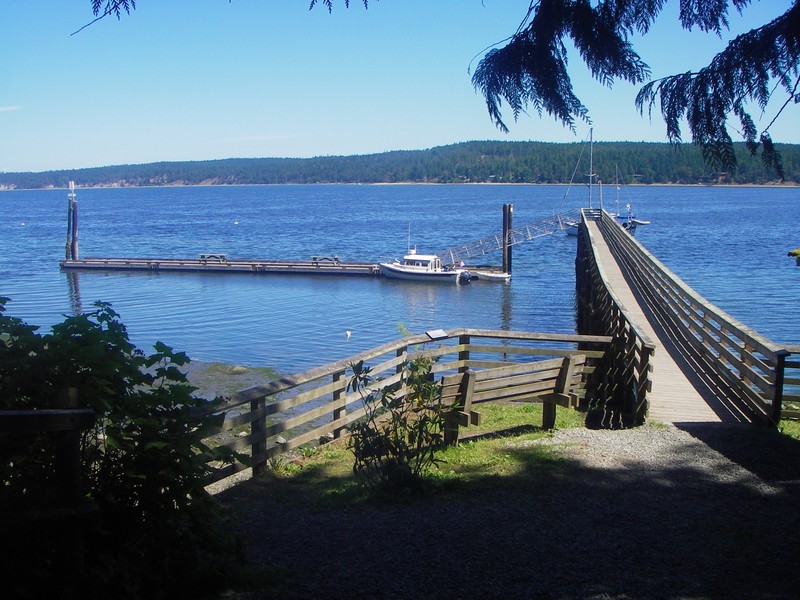 Sequim Bay State Park walk and Dock.