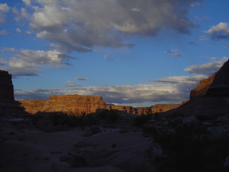 shadows, buttes, and clouds