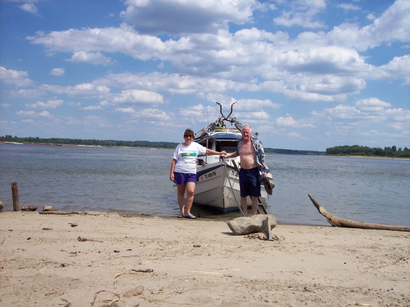 She is in the Ohio River, I am in the Mississippi River