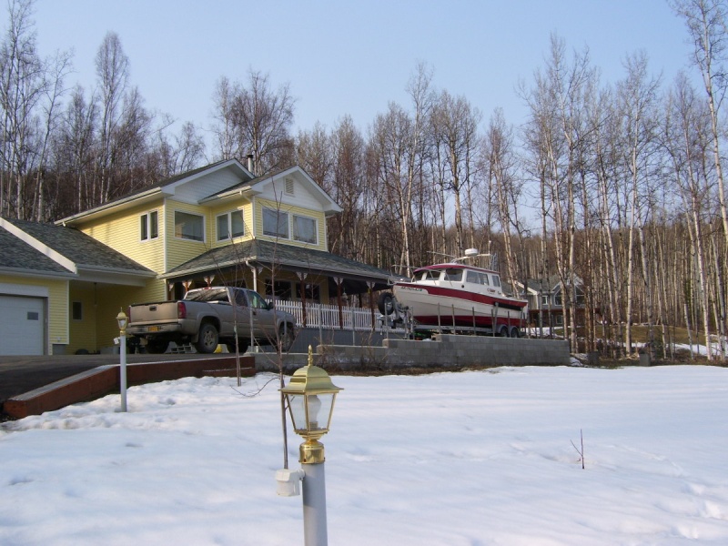 She looks good in the yard (other than the snow!)
