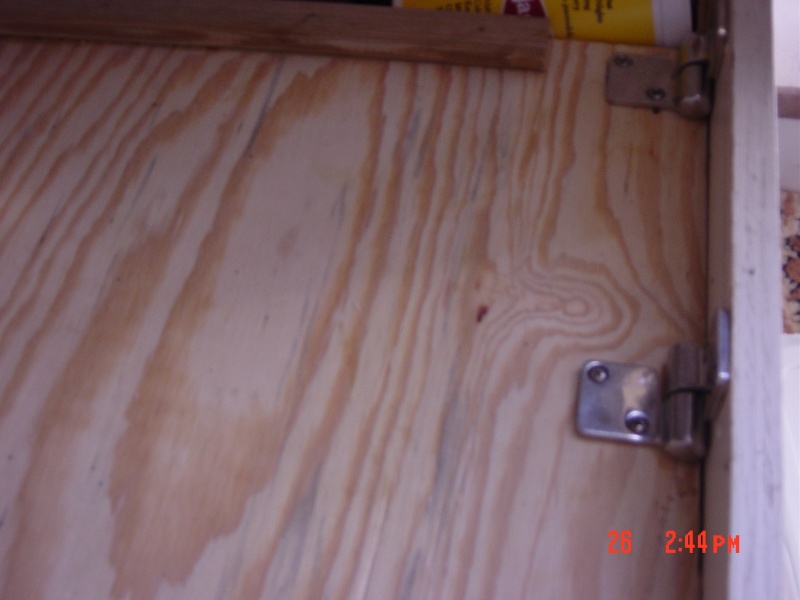 shelf added under sink