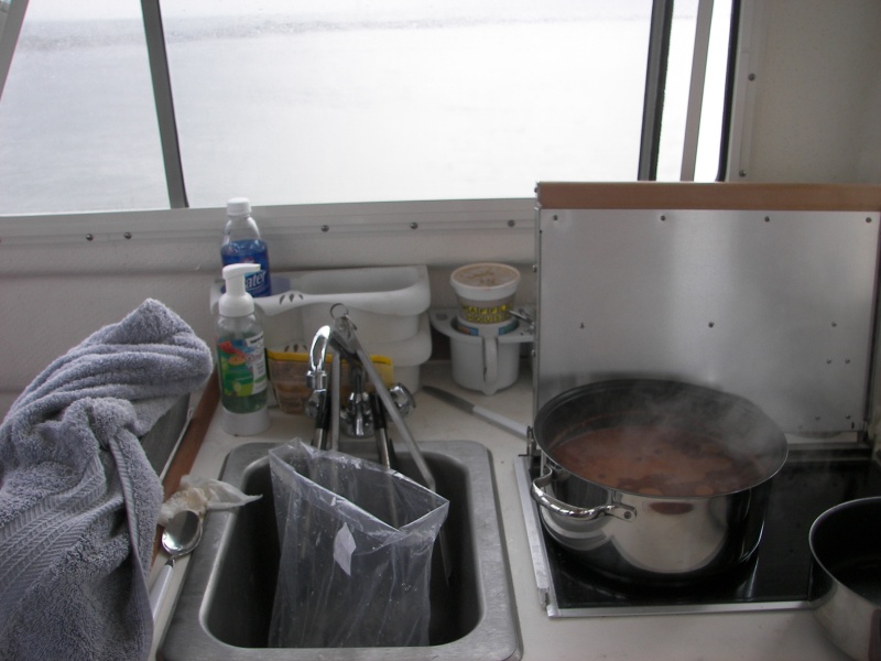 Shrimp/Crab boil ala Byrdman, while anchored fishing. Oooooh were they good!