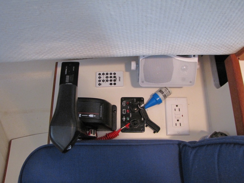 Side of Captains chair.  Speaker/Outlet/Inverter control 4/26/2011