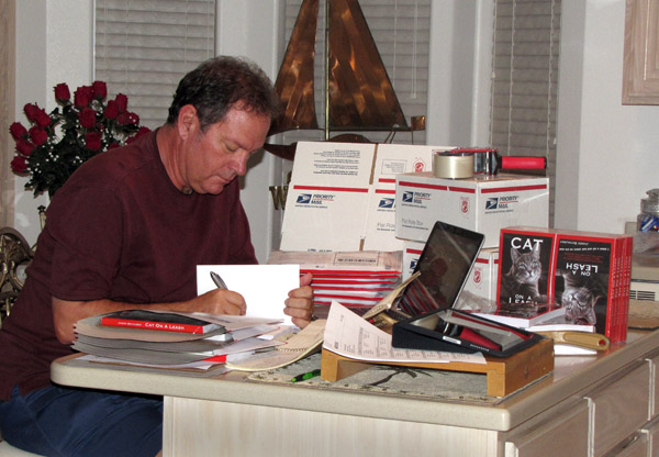 signing books