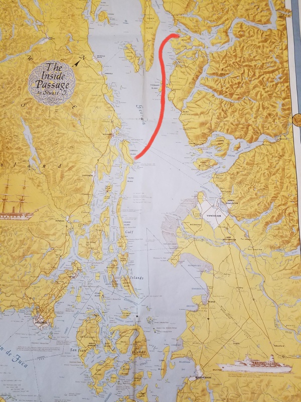 Silva Bay to Ballet Bay, off Blind Bay.