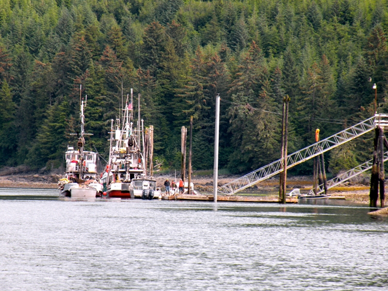 Small float north of cannery