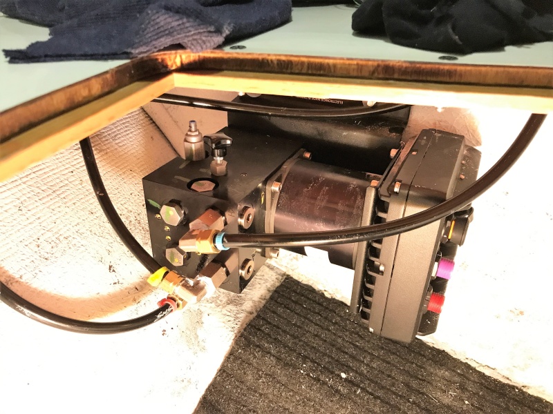 Smart pump now plumbed with it\'s hydraulic lines
