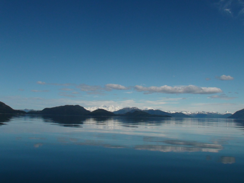 Smooth waters in front of the Inian islands & Dundas Bay entrance