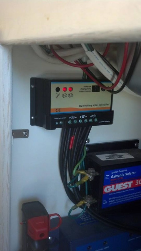 solar panel control under sink