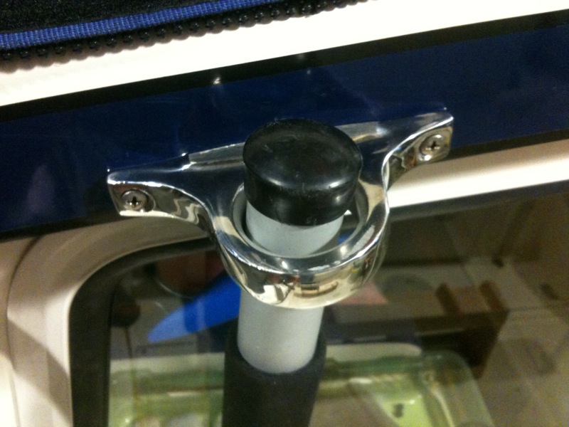 Solid paddle holder.