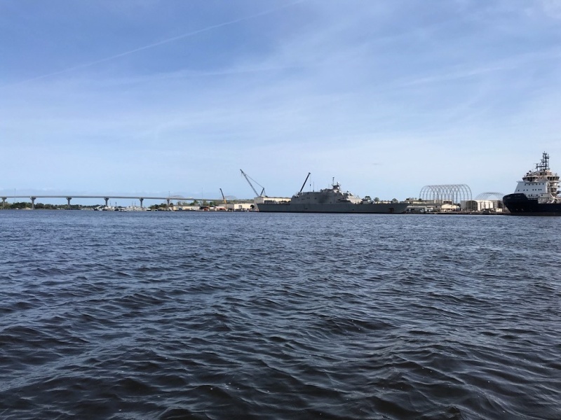 Some Military ship near Jacksonville on the St. John's River