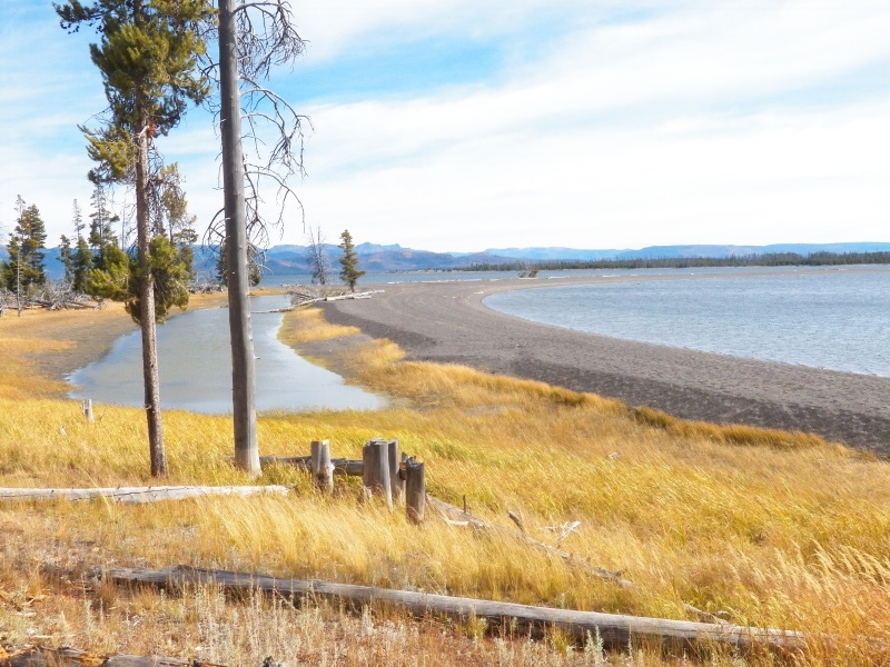 Some of the beaches had little lagoons behind them.