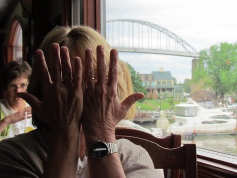 Somebody's in the witness protection program.I don't like your thumb on the lady nose sitting behind you # 10 The Rt. 213 bridge over the C & D canal in Chesapeake City, Md. This album to be continued
