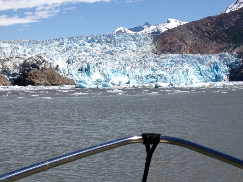 South Sawyer Glacier in Tracey Arm.  We heard the thundering and saw the calving of this glacier.  Amazing.