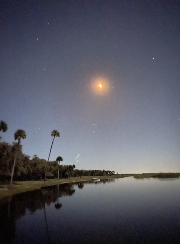 ? SpaceX Falcon 9 launch at midnight.....