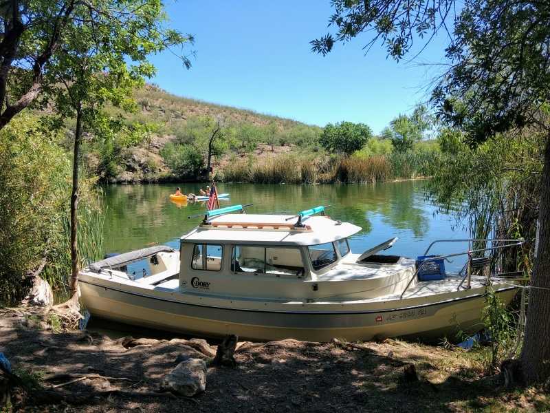 Spent a couple of nights at our local pond (Pondagonia, as we so loving call it). Got 2 boat-in camp sites and shuttled about 20 people, and their gear, to the sites for 4th of July weekend. It was HOT and buggy but we all survived.