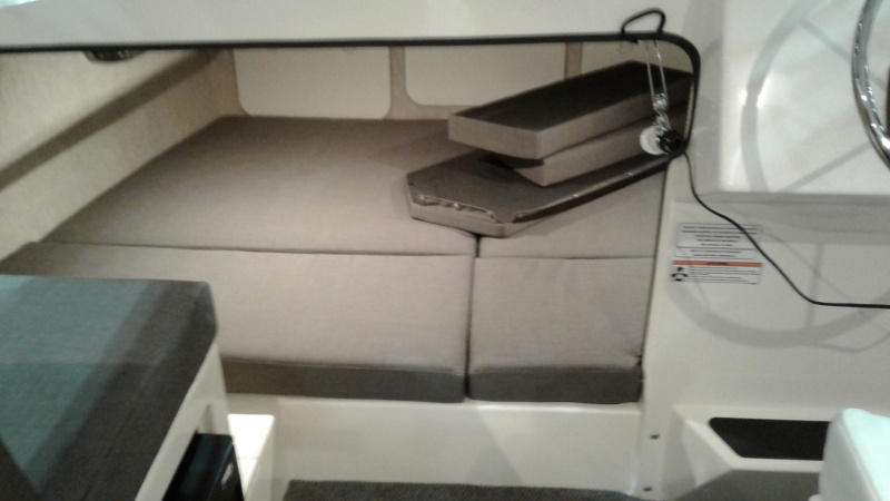 Split matress for easier forward storage access