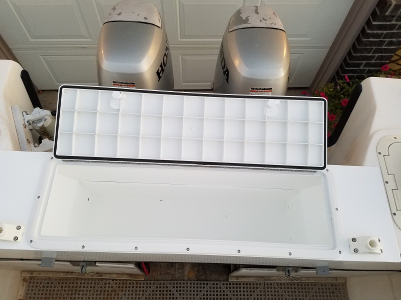 Staging hatch and Scotty holders for desired placement after powder coating